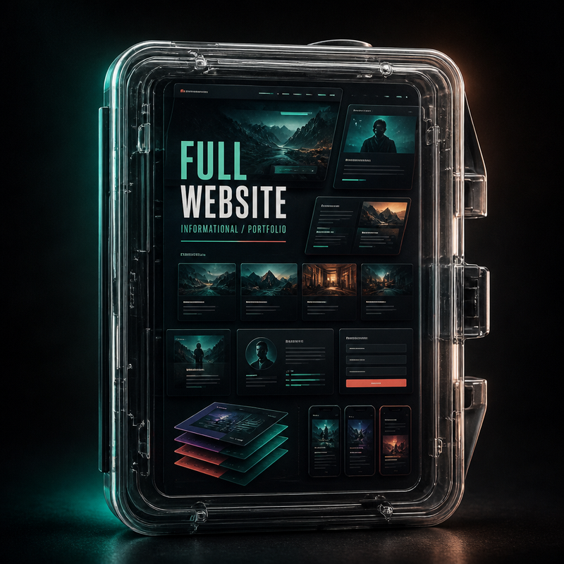 Full Website — Informational / Portfolio — Black Rout Studios