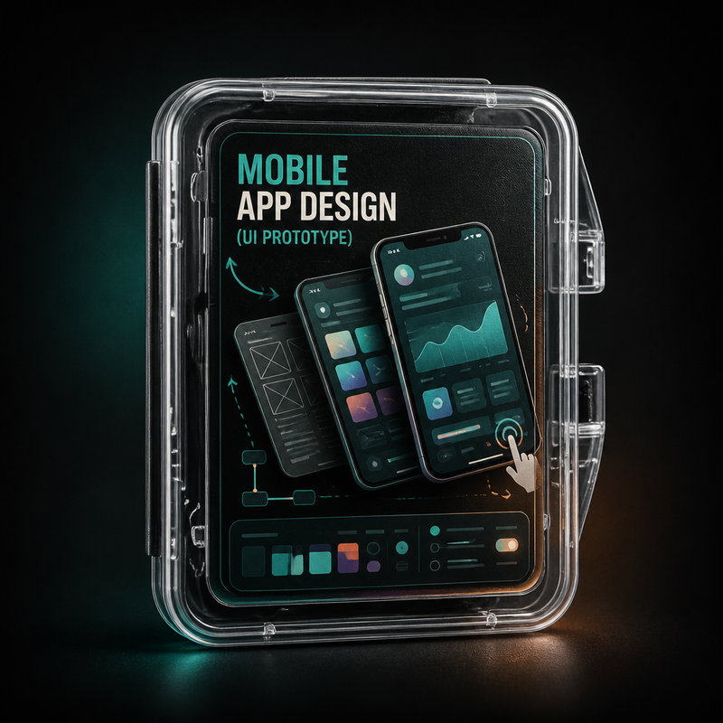 Mobile App Design — UI Prototype — Black Rout Studios